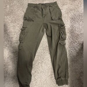 Fashion Nova Khaki Cargo Pants